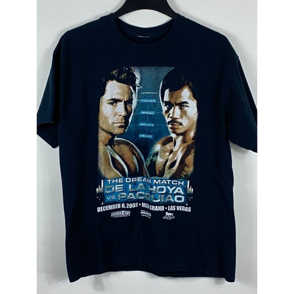2008 The Dream Match De La Hoya Vs Pacquiao @ MGM Grand Las Vegas Tee Shirt F75 - Picture 1 of 3